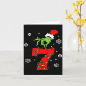 Number 7 Matching 67 Meme 6 7 Christmas Boys Youth Kaart (Gele Bloem)