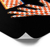Number 7 Matching 67 Meme Checkered Halloween Cost Poster (Hoek)