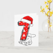 Number 7 Matching 67 Meme Christmas Costume Men Wo Kaart (Gele Bloem)