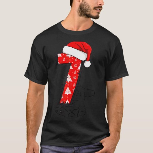 Number 7 Matching 67 Meme Christmas Costume Men Wo T-shirt (Voorkant)