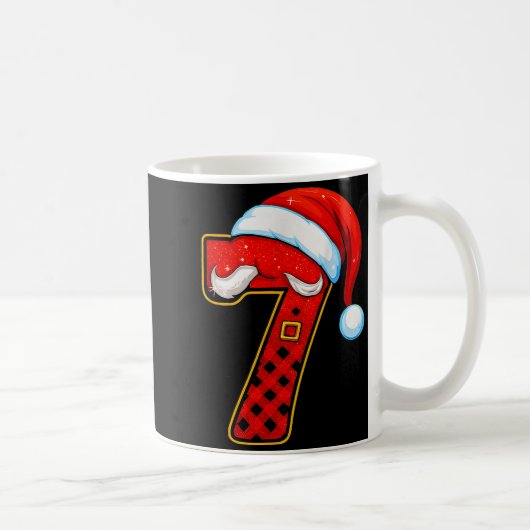 Number 7 Matching 67 Meme Christmas Pajamas Men Wo Koffiemok (Rechts)