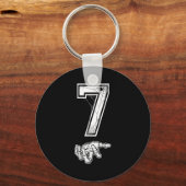 Number 7 Matching 67 Meme Couples Halloween Costum Sleutelhanger (Voorkant)