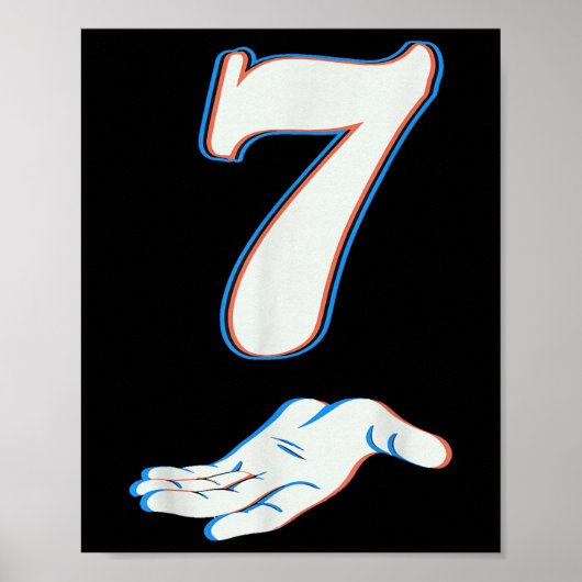 Number 7 Matching 67 Six Seven Meme Couple Hallowe Poster (Voorkant)