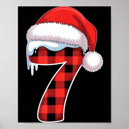 Number 7 Matching 6 7 Meme Christmas Costume Men W Poster (Voorkant)