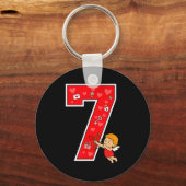 Number 7 Six Seven 6 7 Meme Couple Valentine Match Sleutelhanger (Voorkant)