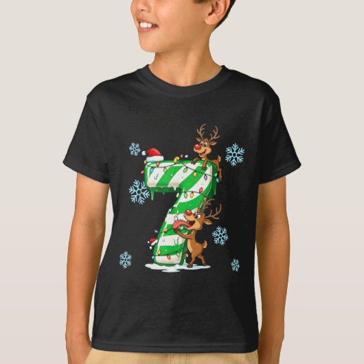 Number 7 Six Seven Gen Z Alpha Slang Ugly Christma T-shirt (Voorkant)