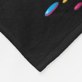 Number 7 Team Srts Ice Cream Drip Matching Varsity Fleece Deken (Hoek)