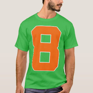Number 8 Sports Oranje retro T-shirt