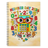 Number Day 2026 Calculator Math Notebook Notitieboek (Voorkant)