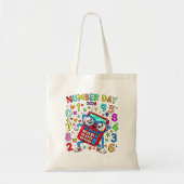 Number Day 2026 Calculator Math Tote Bag (Voorkant)