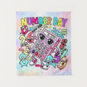 Number Day 2026 Colourful Maths Banner for Schools Wandkleed (Voorkant)