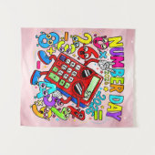 Number Day 2026 Colourful Maths Banner for Schools Wandkleed (Voorkant (horizontaal))