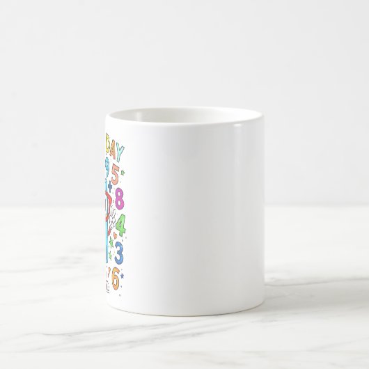 Number Day 2026 Cute Maths Calculator Mug Koffiemok (Center)