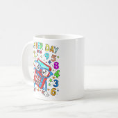 Number Day 2026 Cute Maths Calculator Mug Koffiemok (Voorkant links)