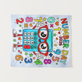 Number Day 2026 Cute Maths Poster for Kids Wandkleed (Voorkant (horizontaal))