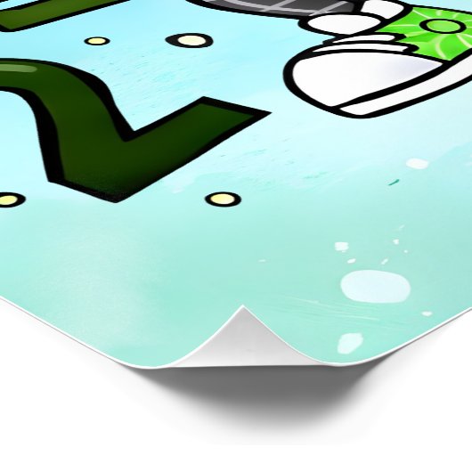 Number Day 2026 Green Calculator Math Design Perfect Poster (Hoek)