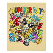 Number Day 2026 Maths Poster for Kids UK Classroom (Voorkant)