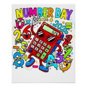 Number Day 2026 Maths Poster for Kids UK Classroom (Voorkant)