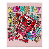 Number Day 2026 Maths Poster for Kids UK Classroom (Voorkant)