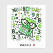 Number Day 2026 Maths Sticker for Kids (Vel)