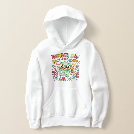 Number Day 2026 Owl Calculator Math Hoodie (Laagn)