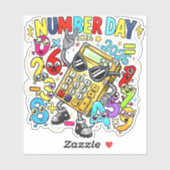Number Day 2026 Rock Star Maths Sticker for Kids (Vel)
