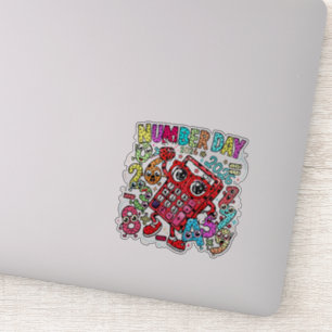Number Day 2026 Wiskunde Sticker voor Kinderen NL