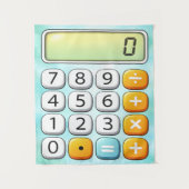 Number Day Calculator Math Design Wandkleed (Voorkant)