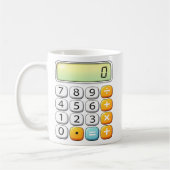 Number Day Classic Calculator Math Design Koffiemok (Links)