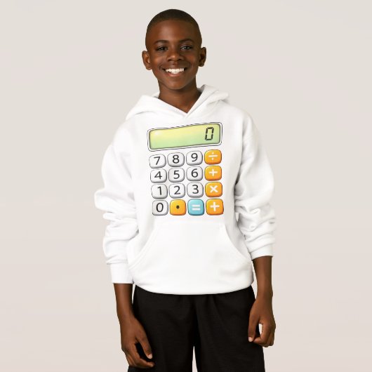 Number Day Classic Calculator Math Hoodie (Voorkant volledig)