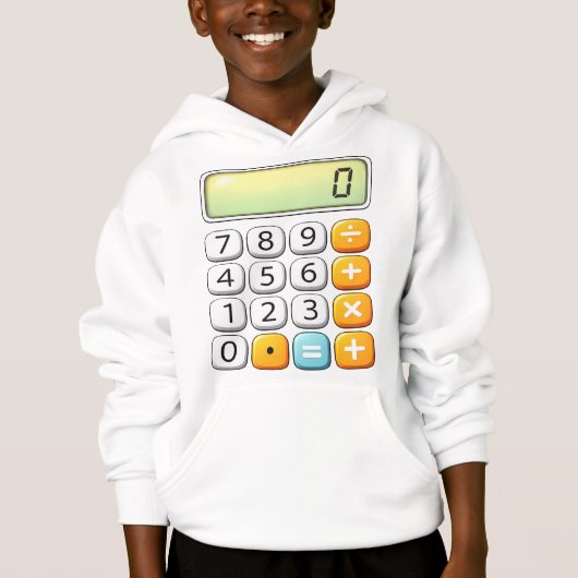Number Day Classic Calculator Math Hoodie (Voorkant)