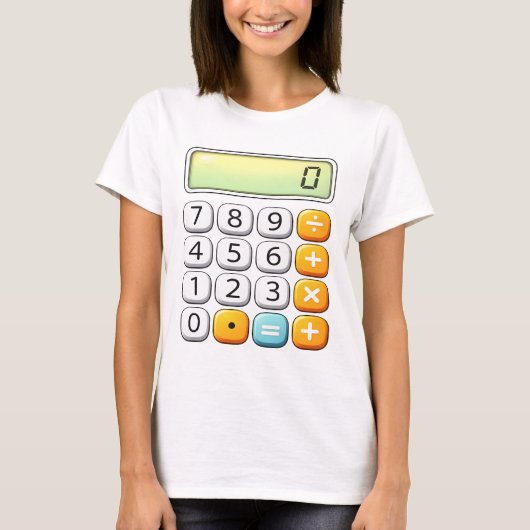 Number Day Classic Calculator Math T Shirt (Voorkant)