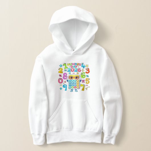 Number Day Colorful Calculator Math Hoodie (Laagn)