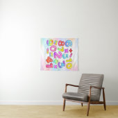 Number Day Colorful Math Numbers Design Wandkleed (In Situ (horizontaal))