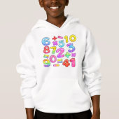 Number Day Colorful Math Numbers Hoodie (Voorkant)