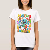 Number Day Colorful Math Numbers T Shirt (Voorkant)