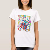 Number Day Colourful Maths T Shirt for Teachers (Voorkant)