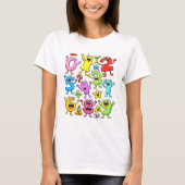 Number Day Funny Cartoon Numbers Math T Shirt (Voorkant)