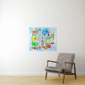 Number Day Funny Maths 7 8 9 Banner for Schools Wandkleed (In Situ (horizontaal))