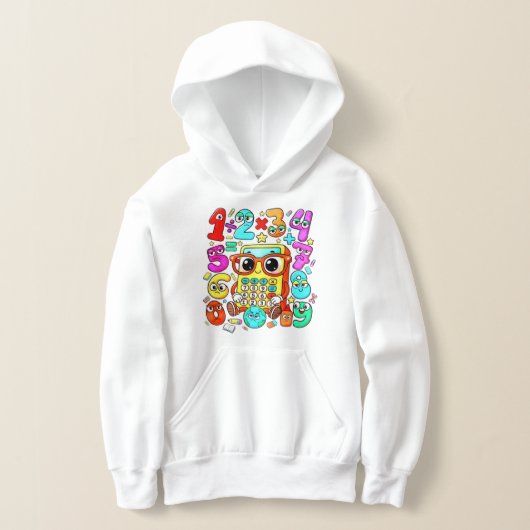 Number Day Kids Hoodie | Cute Maths Numbers (Laagn)