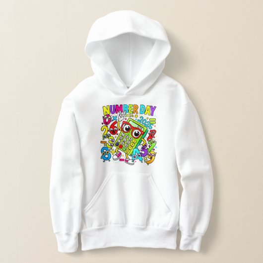 Number Day Kids Hoodie | Fun Maths School Hoodie (Laagn)