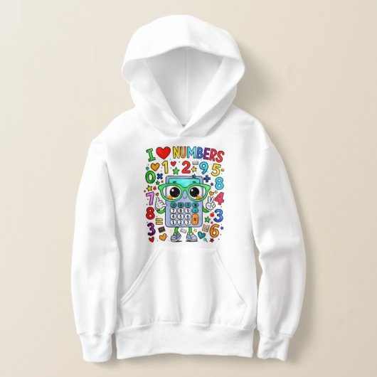 Number Day Kids Hoodie | I Love Numbers Maths (Laagn)