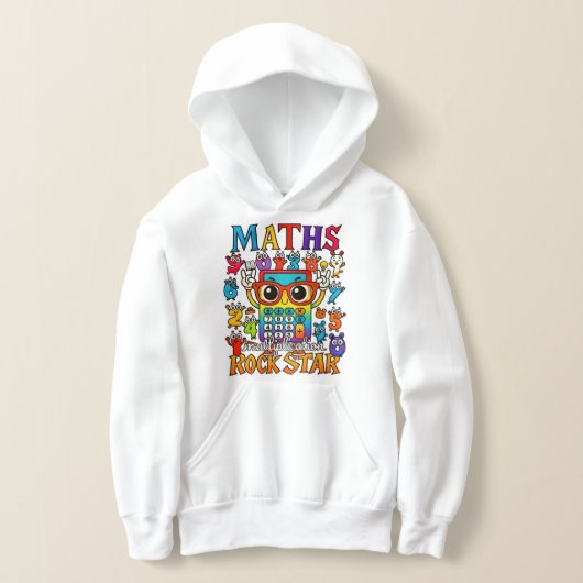 Number Day Kids Hoodie | Maths Rock Star (Laagn)