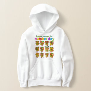 Number Day Kids Hoodie Wiskunde Beweging Activit