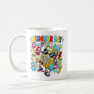 Number Day Maths Mug | Fun Calculator Design Koffiemok