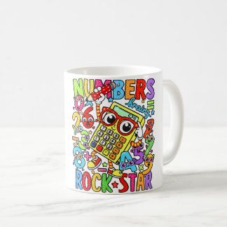 Number Day Maths Mug | Numbers Rock Star Koffiemok