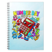 Number Day Maths Notebook | Fun Colourful Numbers Notitieboek (Voorkant)
