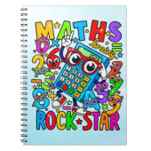Number Day Maths Notebook | Maths Rock Star Notitieboek (Voorkant)