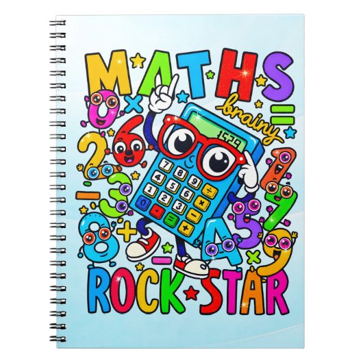 Number Day Maths Notebook | Maths Rock Star Notitieboek (Voorkant)