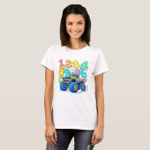 Number Day Monster Truck Maths T Shirt (Voorkant volledig)